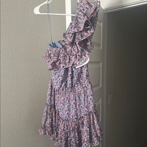 Floral One-Shoulder Dress